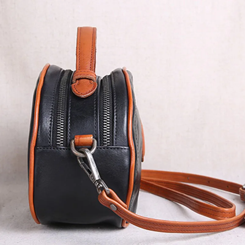 AETOO Handmade leather mini handbag small bag hand bag shoulder Messenger bag retro leather small bag new style