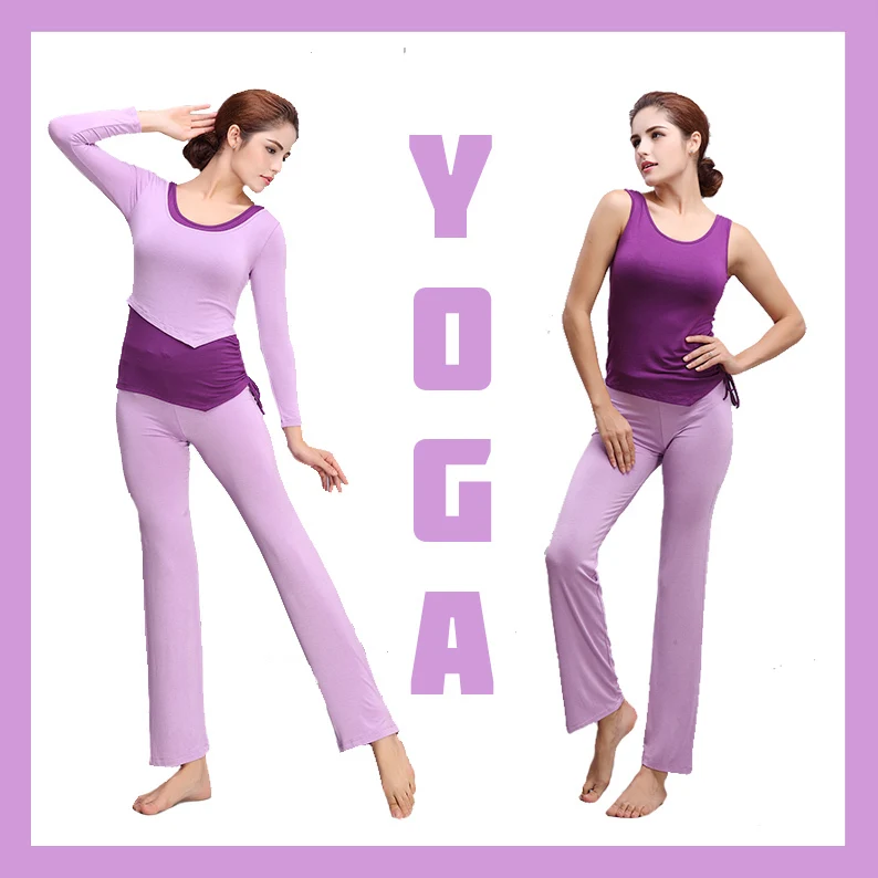 High Quality seamless Lavender&Purple Modal Fitness Yoga Exercise Vest