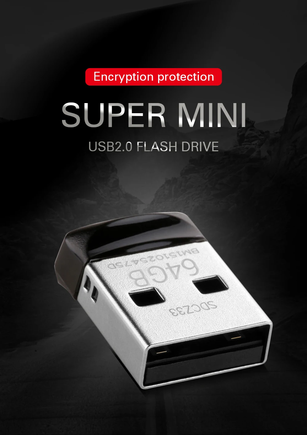 SanDisk CZ33 мини металлический usb флеш-накопитель 4 ГБ 8 ГБ 16 ГБ флеш-накопитель 32 Гб 64 ГБ usb 2,0 флеш-накопитель Флешка