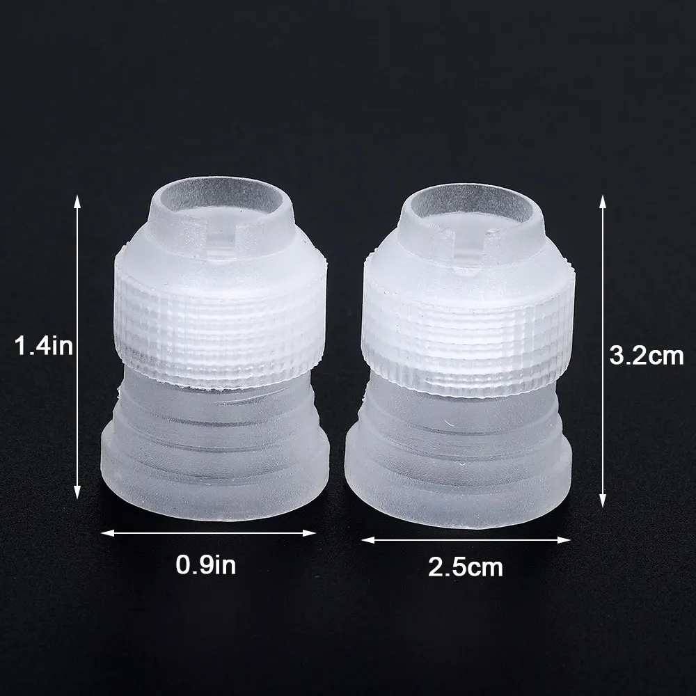 1pcs Plastic Icing Couplers Pastry Coupler Baking Cake Decorating Tools Icing Pastry Bags Tips Nozzles Adaptor Tools Bakeware    (4)