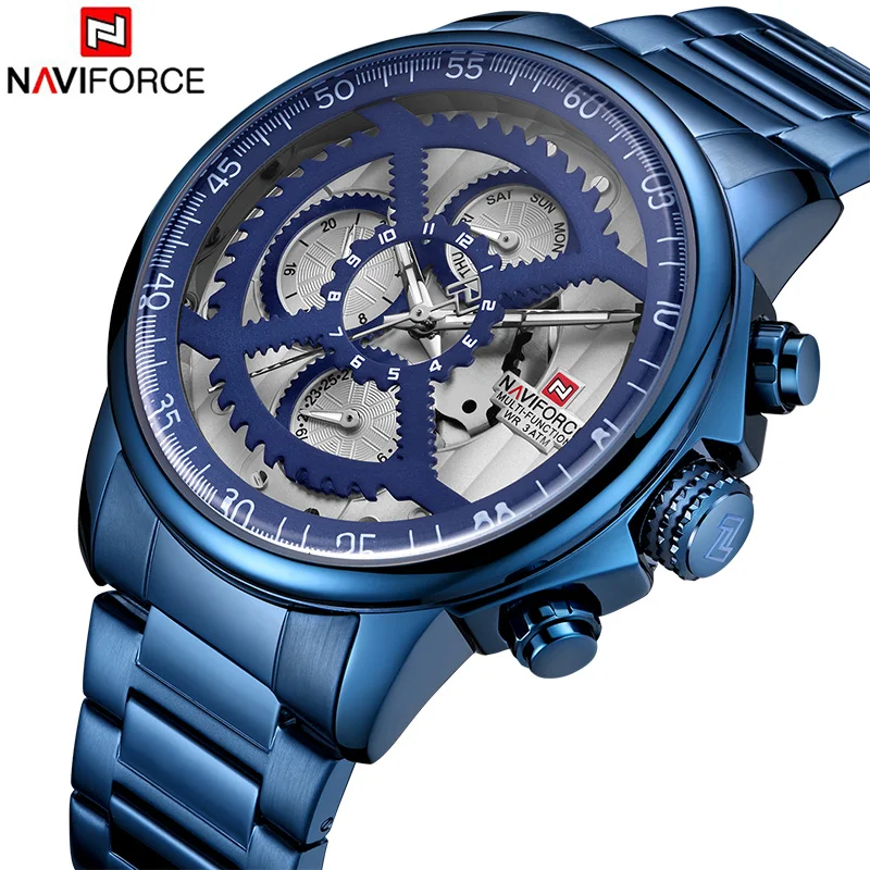 2019 новые мужские наручные часы naviforce Топ люксовый бренд военные спортивные из