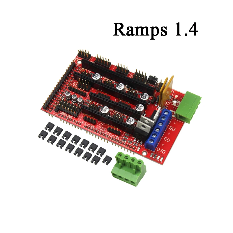 Детали для 3D-принтера 1 шт. Mega 2560 R3+ 1 шт. панель управления RAMPS 1,4+ 5 шт. DRV8825 шаговый двигатель Reprap для 3d принтеров