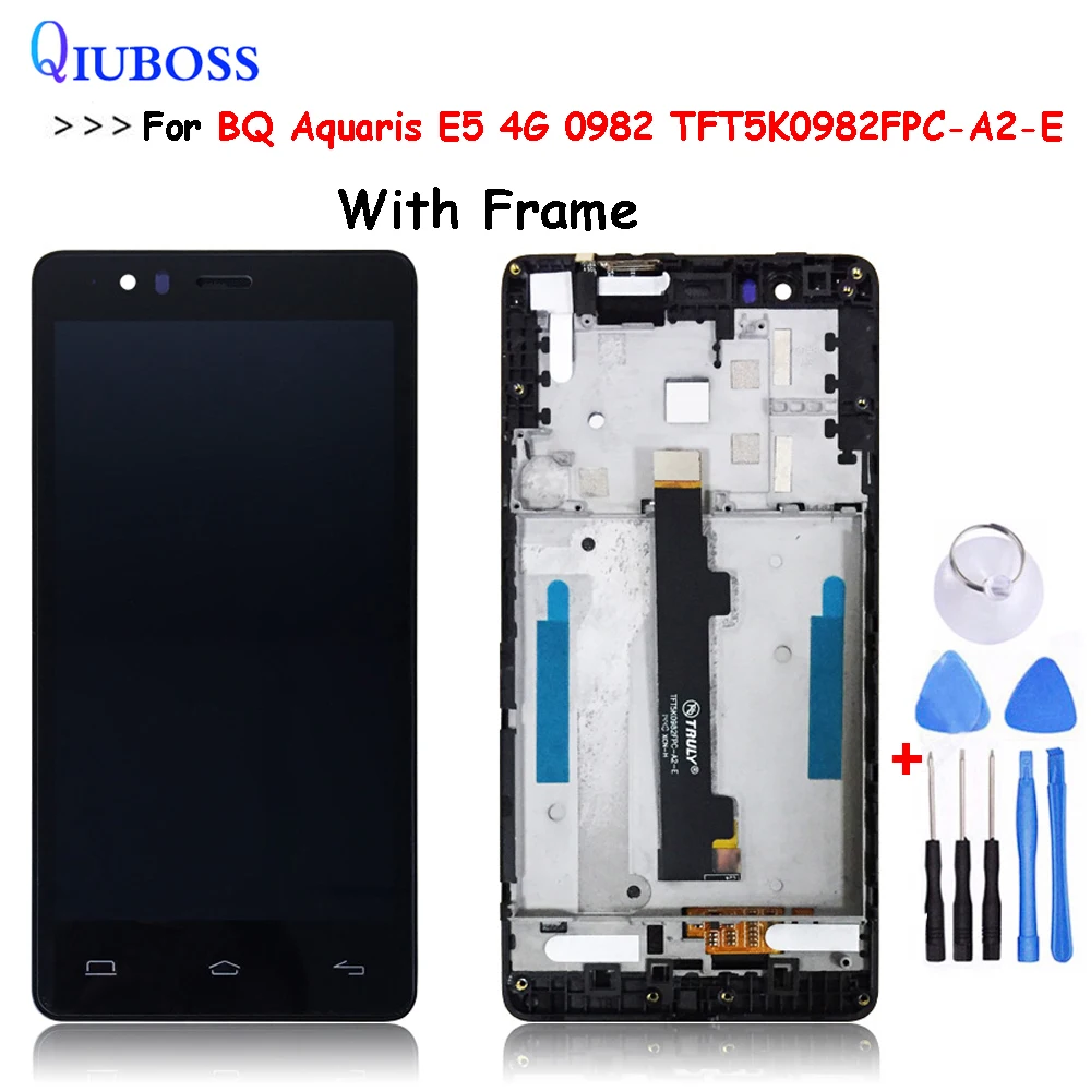 Для BQ Aquaris E5 4G 0982 TFT5K0982FPC A2 E ЖК дисплей с сенсорным экраном дигитайзер +
