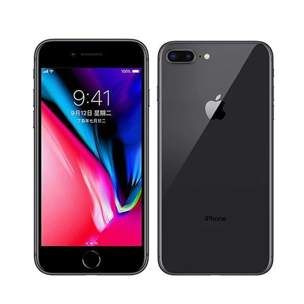 Черный Apple iphone 8 плюс гекса Core iOS 3 GB Оперативная память 64/256 GB Встроенная память 5,5 дюйма телефона 12MP отпечатков пальцев 2691 mAh LTE мобильный телефон - Цвет: Черный