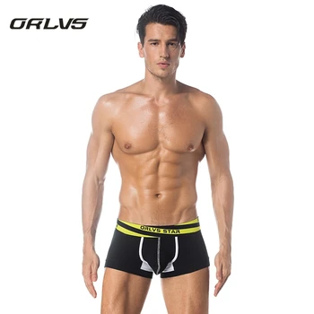 

New ORLVS Panties Men Underwear Boxer Men Gay Cotton Mens Underwear Boxers Shorts Sexy Men Cueca Male Panties Boxer