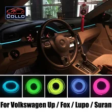 9 М Набор EL Провода Для Volkswagen Up/e-Up/Fox/Lupo/CrossFox/Суран/Гибкий Неон Холодный Свет/Консоли Декоративные газа