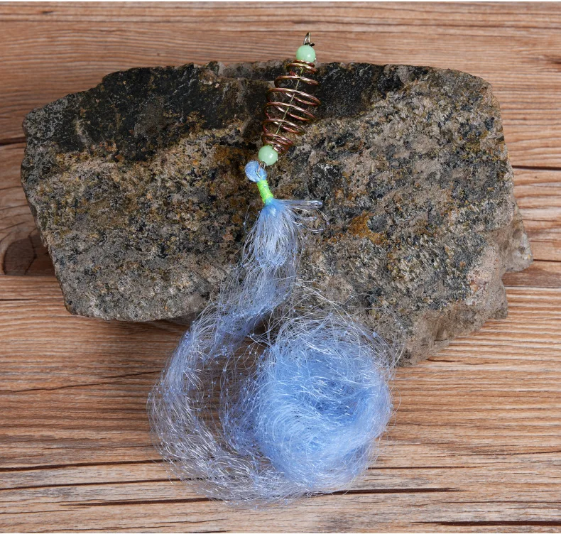 

1 Copper Spring Shoal Fishing Net Small Mesh Netting Luminous Beads Ball Bearing Solid Ring Connector Swivel Fishing Tool