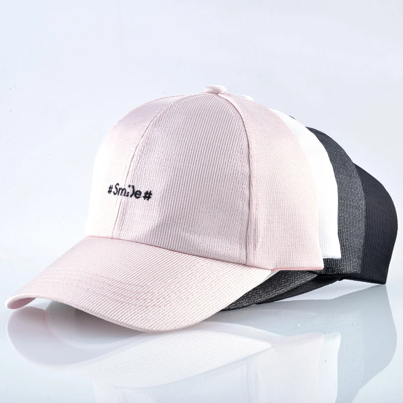 Unisex Hat For Men #Smile# Embroidery Baseball Caps Women Flashing Snapback  Hip Hop Hats Kpop Drake Casquette Bone Mosculino - AliExpress