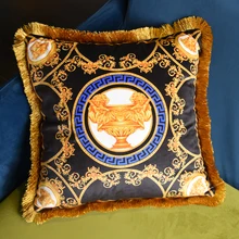 45x45cm Vintage Luxury Pillow Case Soft Tassel Throw Pillowcase Home Knitted Cover for Body Bed Office