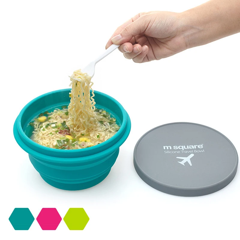 

Food Grade Silicone Collapsible Portable Bowl Travel Outdoor Activities Can Be Carried With A Folding Bowl Home Outdoor Bowl