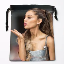 Fl-Q56 New Ariana Grande&1 Custom Logo Printed receive bag Bag Compression Type drawstring bags size 18X22cm 711-#F56