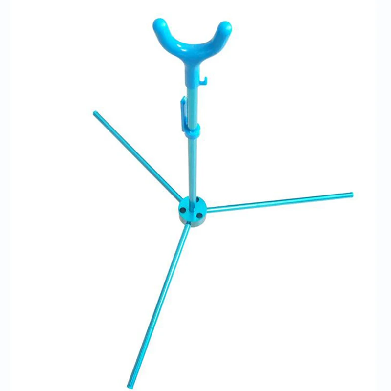 

Aluminum Recurve Bow Portable Stand Triangle Removable Bracket Aluminum Alloy Frame Riser Holder Kick Stand