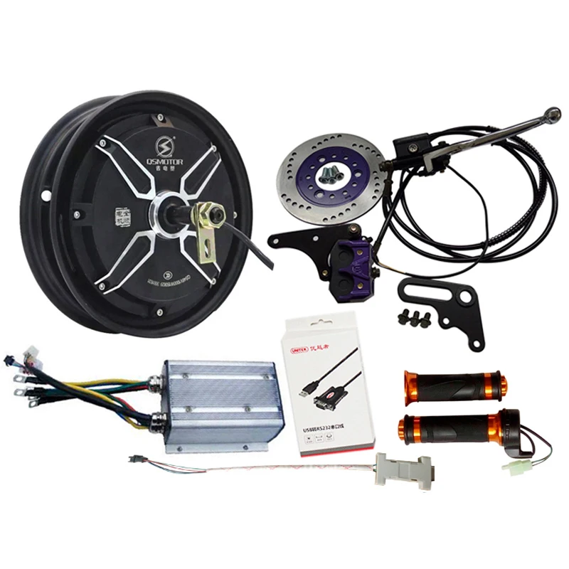 

3000W 10inch QS Hub Motor For Electric Motorcycle Conversion kits with Kelly Sine Wave Controller Support Braking Regenerative