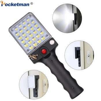 

Magnetic Flashlight USB Rechargeable Work Light with Hanging Hook 28 LEDs Torch Working Lamp Camping Light for Repairing Camping