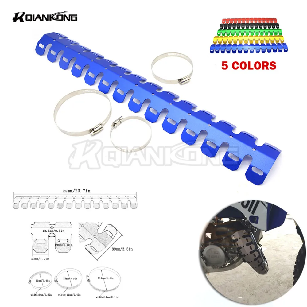 R QIANKONG New Exhaust Muffler Pipe Heat Shield Cover Guard For Yamaha YZ125 YZ250 YZ250F YZ426F YZ450F YZ 426F 450F 250F