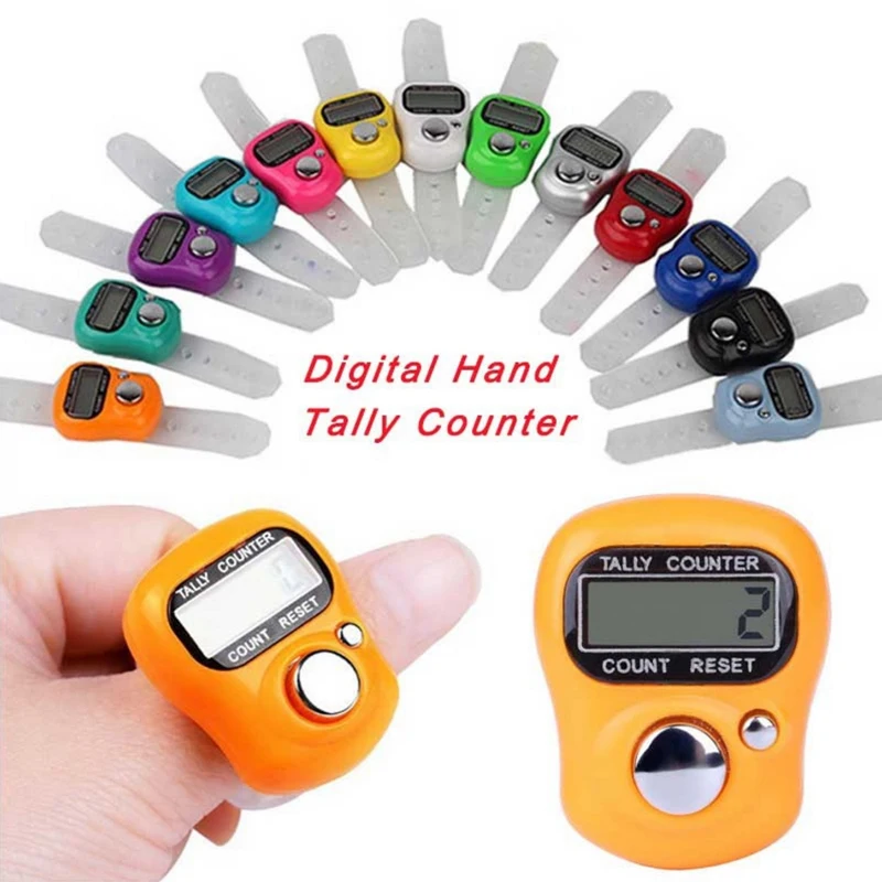 

Electronic Finger Counter Mini Stitch Marker And Row Digital Counter Compact LCD Smart Sports Tally Counter For Sewing Knitting