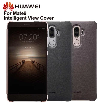 

Original Huawei Smart View Cover Leather Protection Cover Phone Case For Mate 9 Mate9 Flip Case Housing Sleeps Function Case
