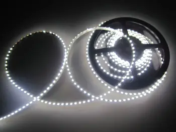 

16.4FT 335SMD LED Strip Side emitting 5M 600leds 120Leds/M Side view IP65 Waterproof 12V F/club stair/cabinet Backlighting-White