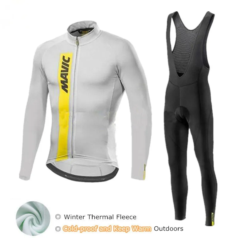 

Korea Exclusive Of Men's Cycling Jersey Mavic Winter Pro Team High Quality Cycling Set Bike Wear Cold-proof Cycling Clothing
