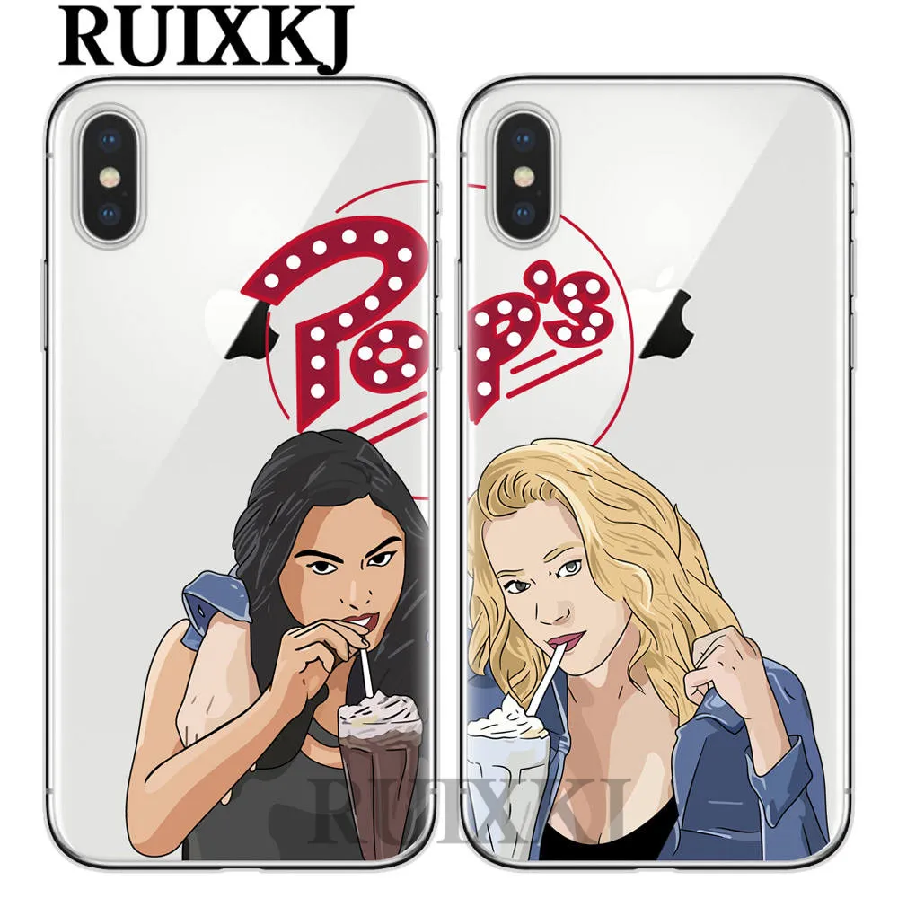 

American TV Series Riverdale Betty and Veronica Friendship Back Cover Phone Cases For iPhone 6 6s 7 8 plus SE X XR XS Max Case
