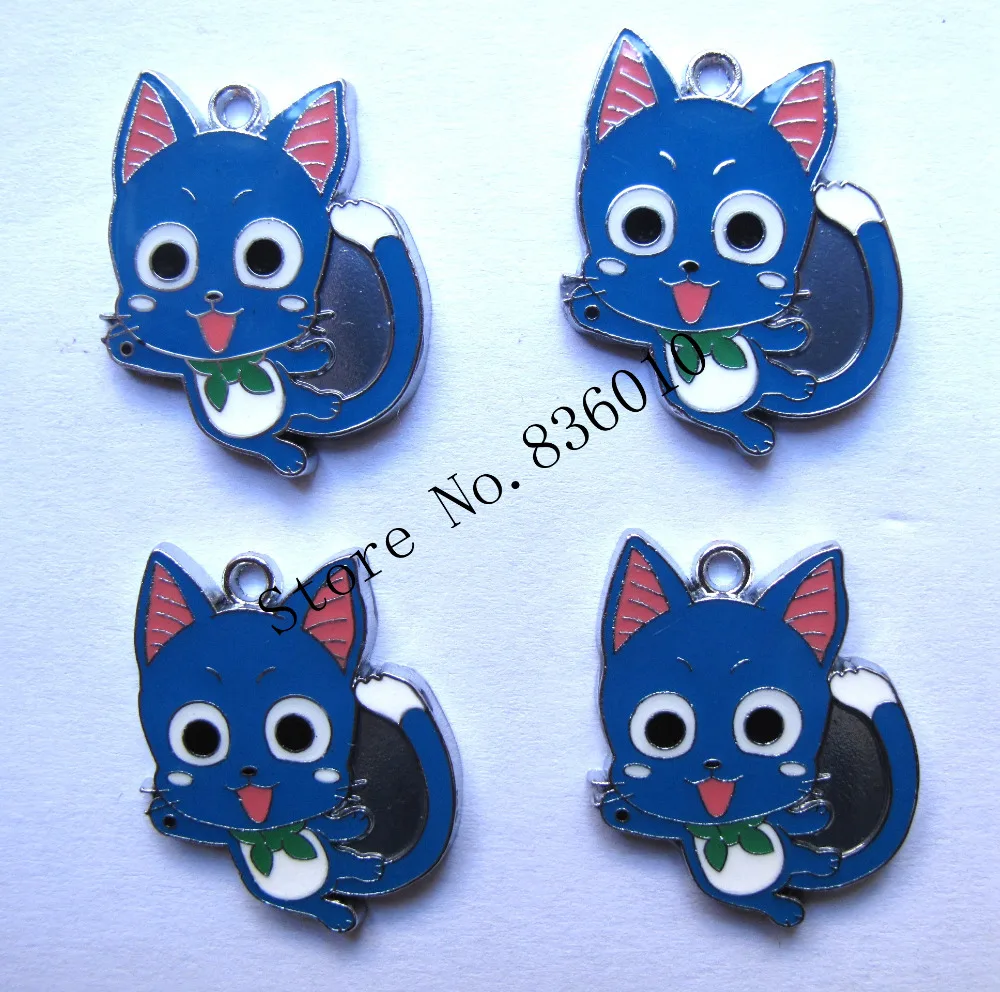 cheap NEW Cartoon 50pcs Japanese Anime Fairy Tail Enamel Metal Charm Pendants DIY Jewelry Making Party Favors Toy K 503