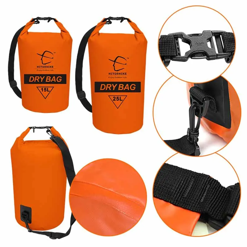 15L 25L Swimming Waterproof Bag Dry Sack Bag For Canoeing Kayak Rafting Outdoor Sport Bags Travel Kit Equipment storage bag