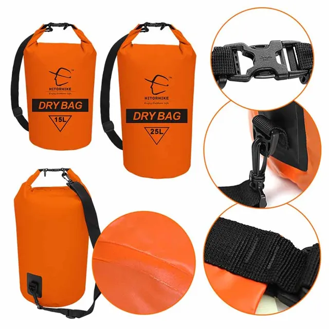 15L 25L Swimming Waterproof Bag Dry Sack Bag For Canoeing Kayak Rafting Outdoor Sport Bags Travel Kit Equipment storage bag 2018 3