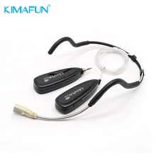 

KIMAFUM 5PCS 2.4G Wireless Waterproof Headworn Microphone for Fitness Instructors Teaching and Speaking with Kinds Connectors