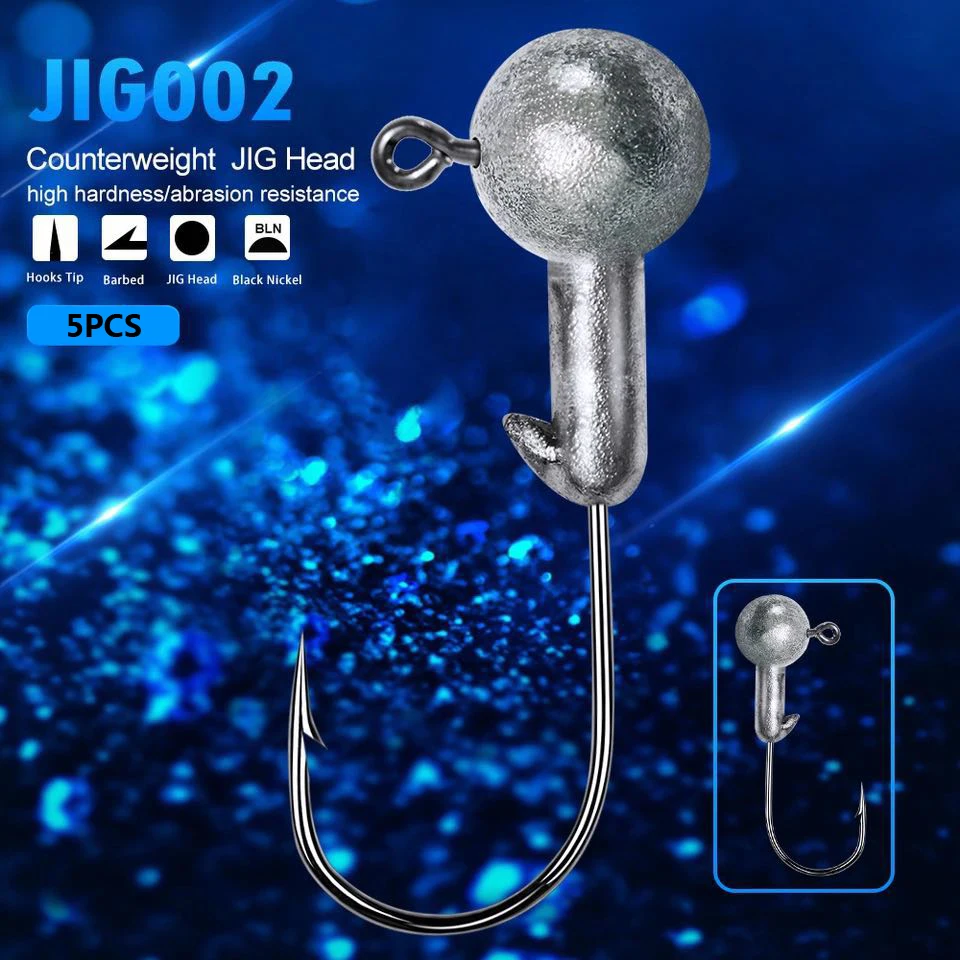 5 шт. 1G-2G-3G-5G-7G-9G-12G-14G открытые Lead Jig Head колючий рыболовный крючок для фидера Мягкая
