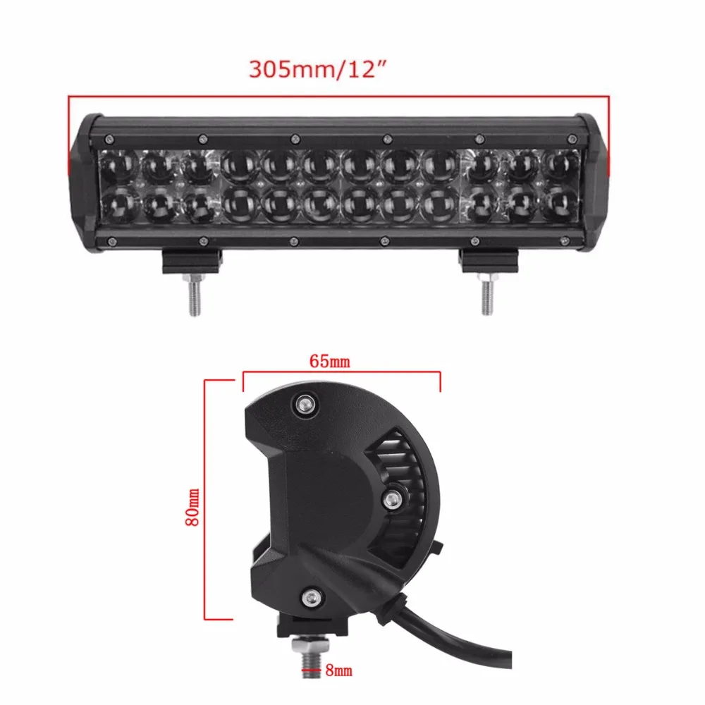  12INCH Offroad LED Work Light Bar 12V 24V Car Truck Auto ATV Pickup 4WD 4X4 Caravan UTE Boat Traile - 32835481323