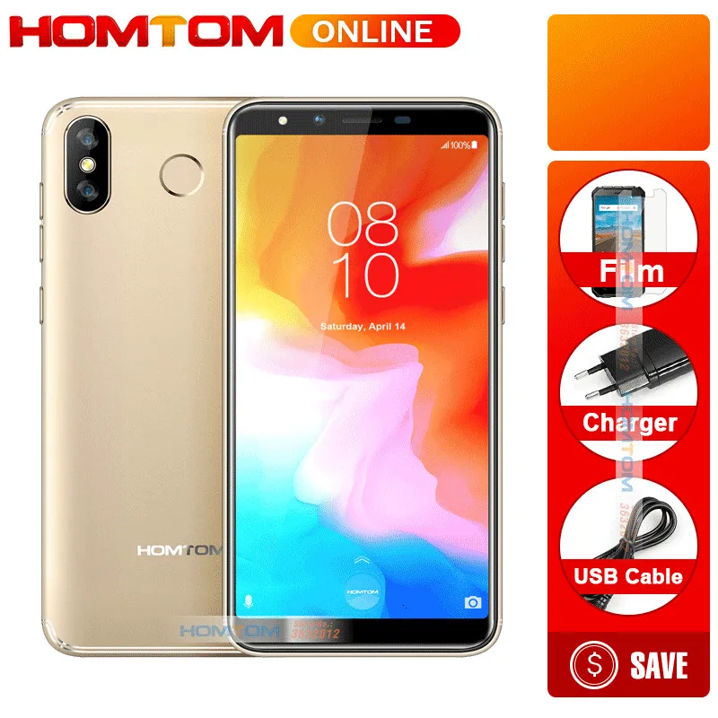 

New HOMTOM H5 5.7 inch IPS Display 3GB RAM+32GB ROM Smart Phone Quad Core 1.3GHZ GPS Fingerprint Face ID Mobile Phone