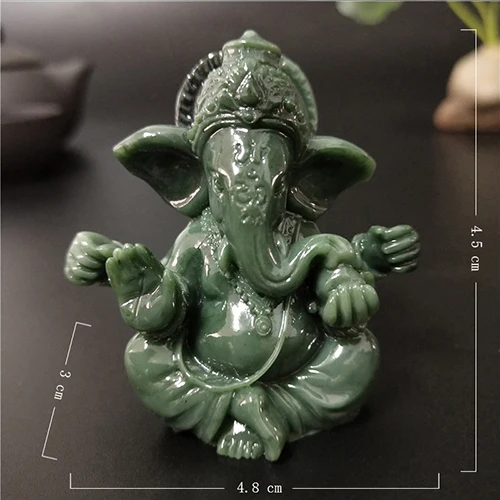 Gold Ganesha Elephant God Statue - Elegant Home and Garden Decor Piece