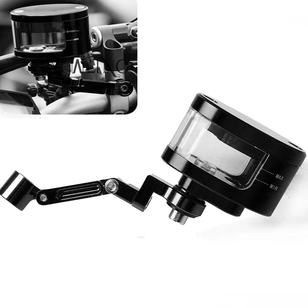 Universal Motorcycle Brake Fluid Reservoir Oil Tank with mounting kit
