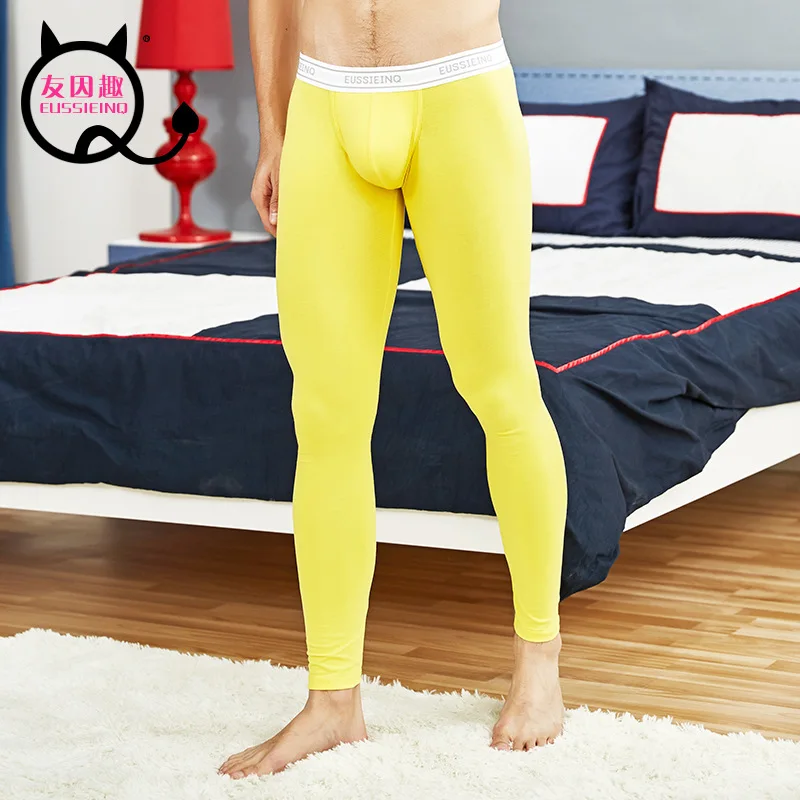 Winter Men Long Johns Thicken Sexy Mens Under Pants Bottoms Pajama Low Rise Tight Legging Pouch Warm Long Johns Size M L XL XXL Winter Men Long Johns Thicken Sexy Mens Under Pants Bottoms Pajama Low Rise Tight Legging Pouch Warm Long Johns Size M L XL XXL