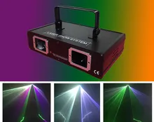 Heißer Verkauf 2 Objektiv Rot Grün Blau Farbe Laser Licht DMX 512 Professionelle RGB DJ Party Zeigen Club Urlaub Hause bar Laser Projektor