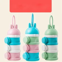 3 слоя портативный контейнер для детского питания коробка Эфирные злаки мультфильм молоко емкость для порошка коробки Дети формула контейнер для молока