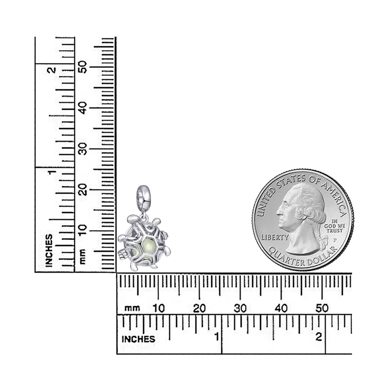 925 пробы Серебряные Подвески Сова пчела Бабочка Ангел черепаха светящиеся бусины подходят pandora Браслеты diy Изготовление ювелирных изделий для подарков