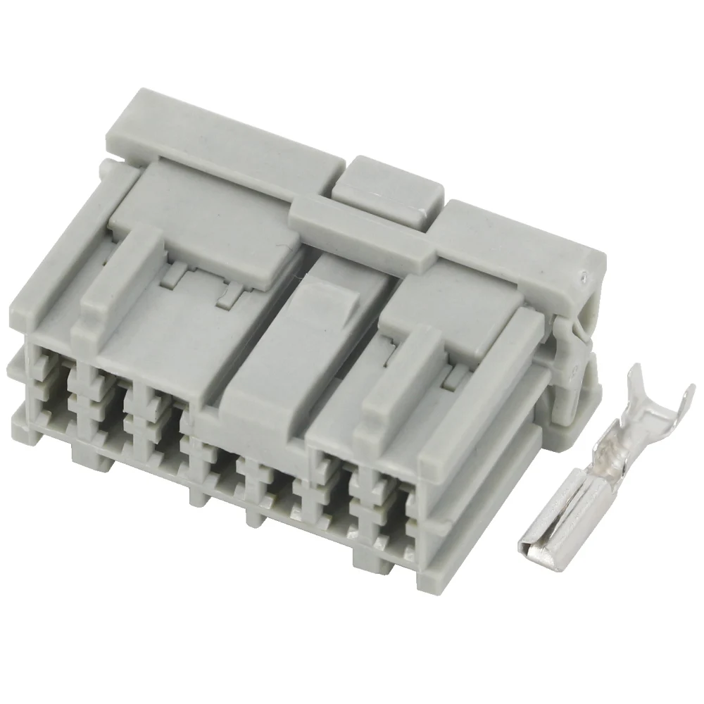 

5 Sets12 Pin Clamps Light gray Automotive Connectors With terminals DJ7126-2.2-21 12P