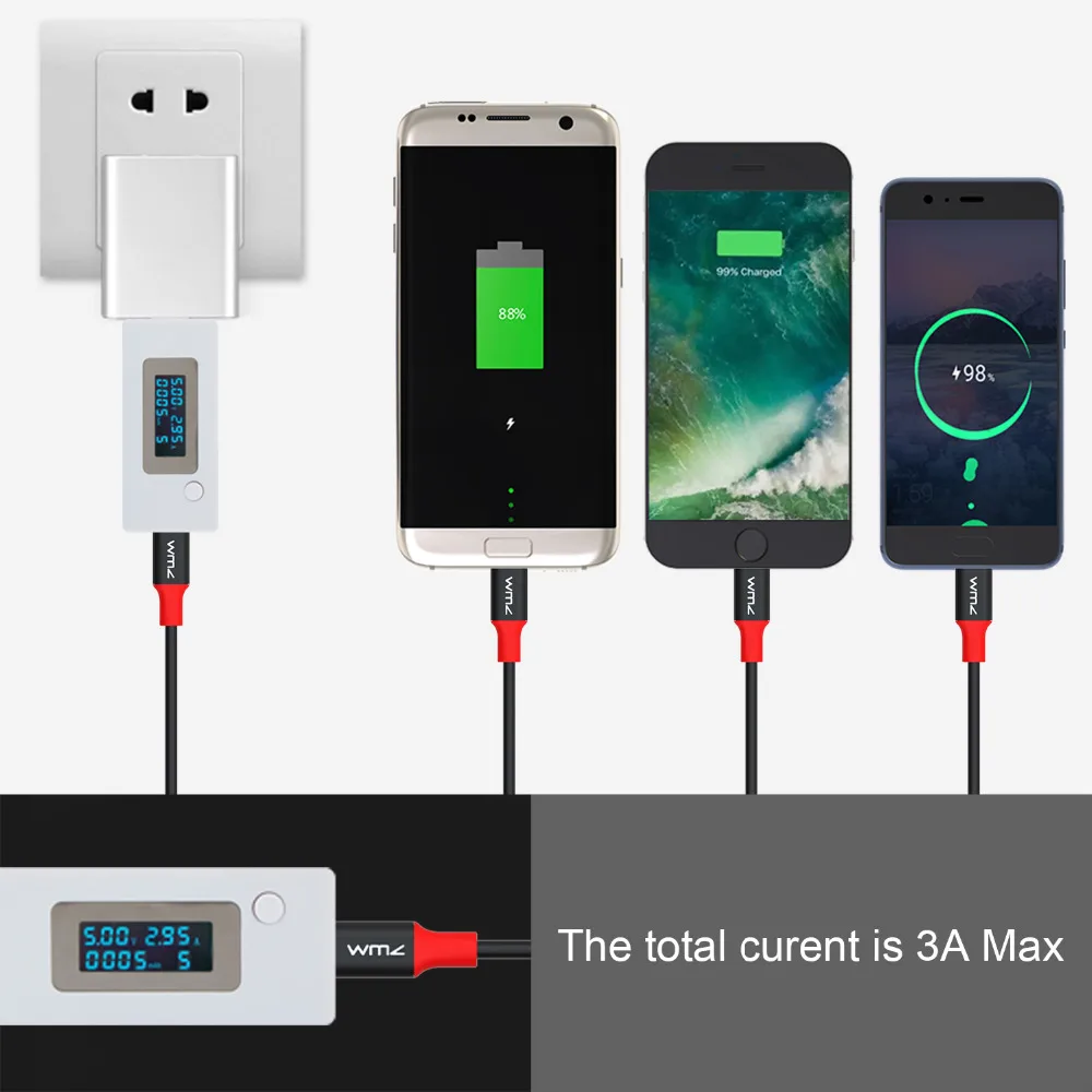 3 في 1 كابل يو اس بي مايكرو نوع C ل البرق بيانات شاحن سريع شحن مضفر ل iphone سامسونج Xiaomi هواوي USB C الحبل
