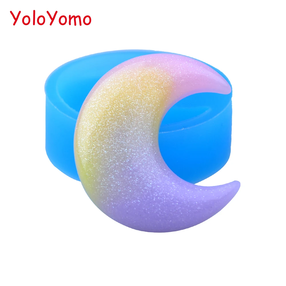 P595YL 39 7 мм Luna Гибкая силиконовая форма-полумесяц Форма Луна Sugarcraft помадка смола