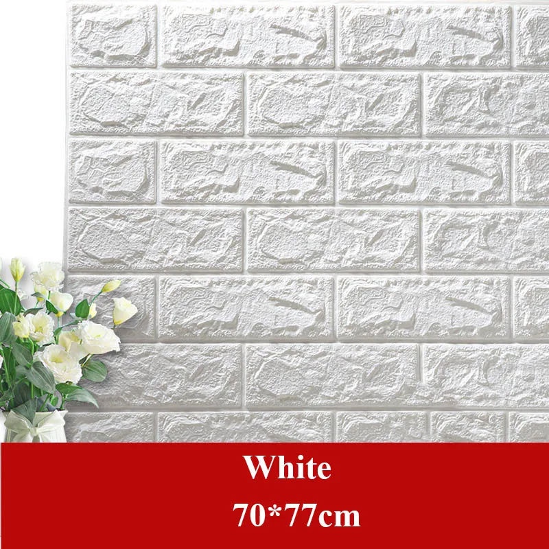 70*77 см DIY 3D Кирпич украшение дома настенные наклейки для гостиной спальни Декор