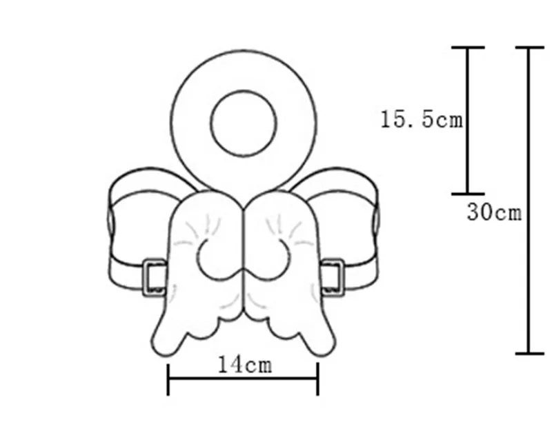 Мультфильм Ангел Форма Подушки маленьких Детская безопасность продуктов углу протектор Корс сумки