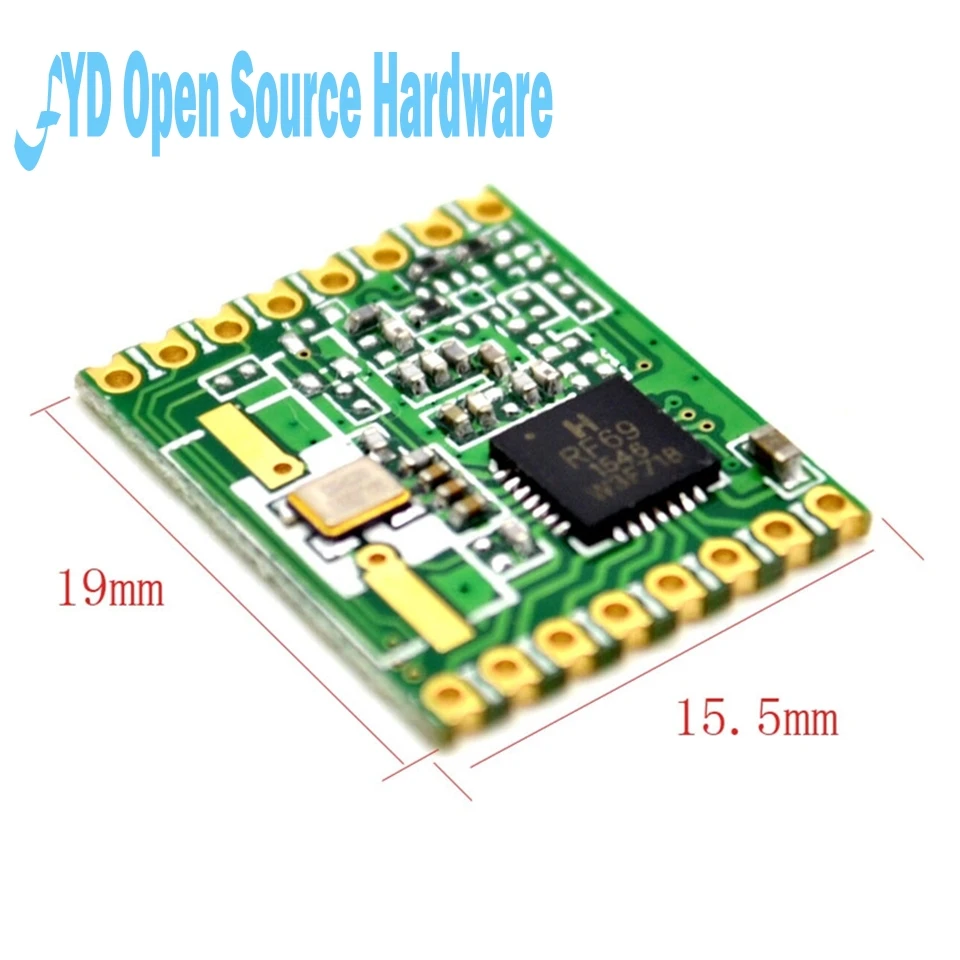 

Free Shipping RFM69HW 868Mhz Transceiver Module High Integrated HopeRF Wireless 868S2 Module SPI 1.8-3.6V DC 0-800M Distance