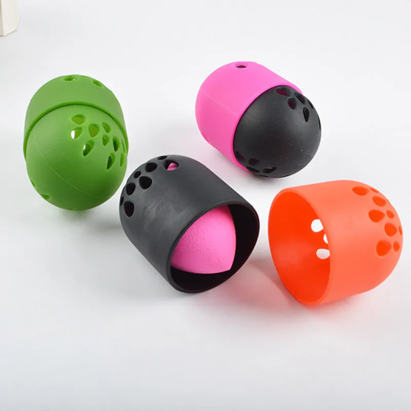 

Soft Silicone Powder Puff Drying Holder Egg Stand Beauty Pad Makeup Sponge Display Rack Cosmetic Blender Sponge Case Puff Holder