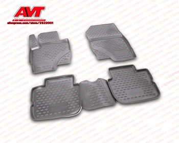 

Floor mats for Mitsubishi Colt 2009- 4 pcs rubber rugs non slip rubber interior car styling accessories