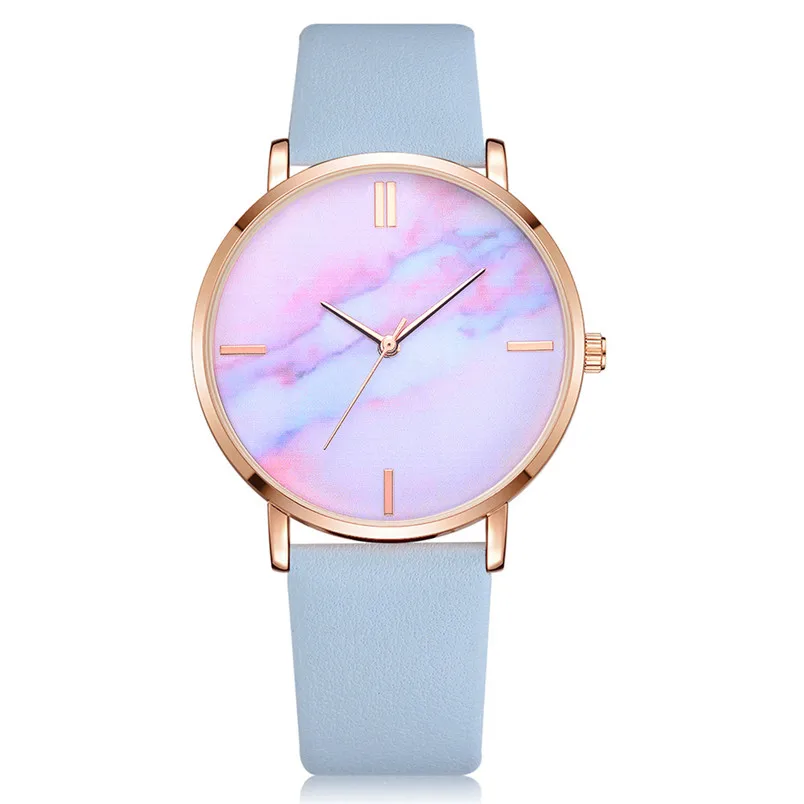 Женские кварцевые наручные часы ретро цветные кварцевые аналоговые женские часы повседневные женские часы reloj mujer Relogio Feminino 10 - Цвет: blue Quartz Watch