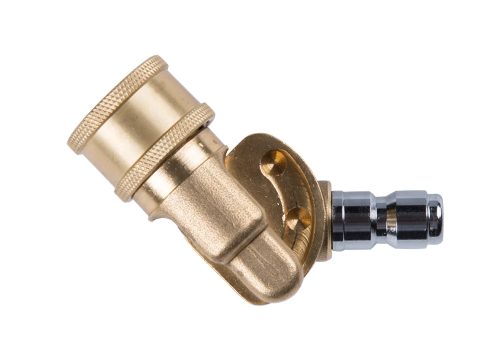 Adaptador de Bronze para Lavagem de Carro Adaptador para Lavar Lançador de Metal Acessório para Lavar Telhado do Carro de Canto Carro Conexão Rápida Articulação Alta Pressão g1 - 4 16 Lavadora automotiva
