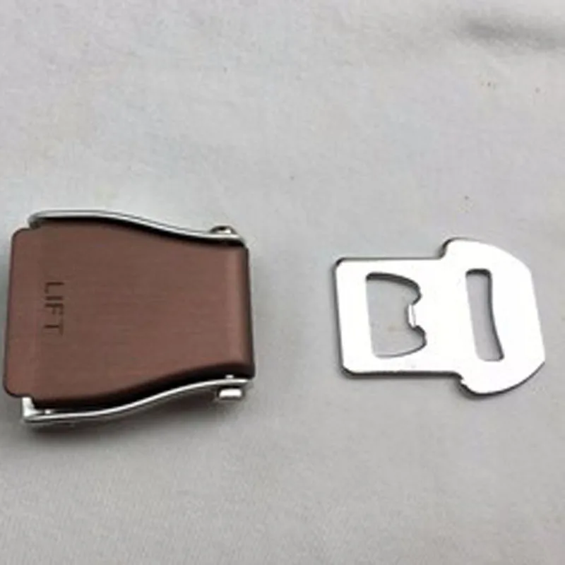

Colorful Metal Belt Buckles Aircraft Men's Seatbelt Buckle with Opener Leather/Nylon/Polyester Craft Accessory Wholesale