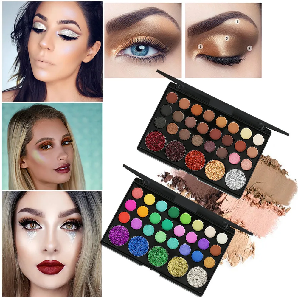 

Shimmer Glitter Eye Shadow Powder Palette Matte Eyeshadow Cosmetic Makeup