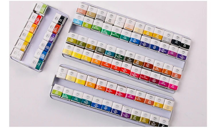 Gift Sets MUNGYO Professional Watercolor Paints MWPH Series 12/24